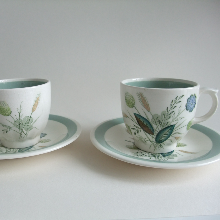Gimme the Strong Stuff - Espresso Cups & Plate Set