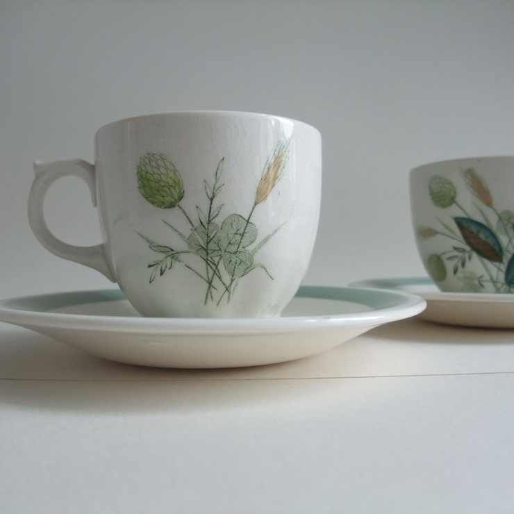 Gimme the Strong Stuff - Espresso Cups & Plate Set
