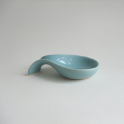 I'll be the Little Spoon - Ceramic Spoon Rest in Sea Green